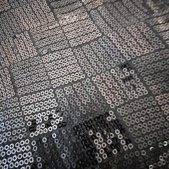 Forever 21, one Shoulder Sequins Blk Mini Dress Size L - Picture 6 of 6